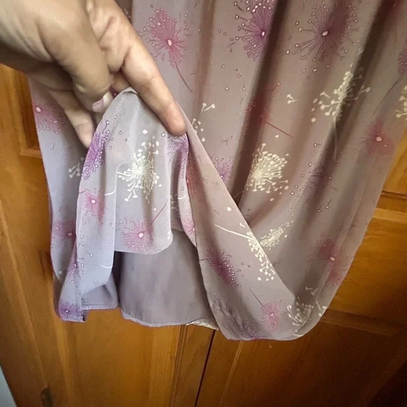 Hinge Lavender Floral Kids Dress - Picture 5 of 5